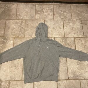 Nike Men's Heather Gray Pullover Hoodie